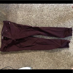Maroon jeans